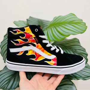 🔥NEW💥 Vans Filmore High Flame Camo Black/White Sneakers